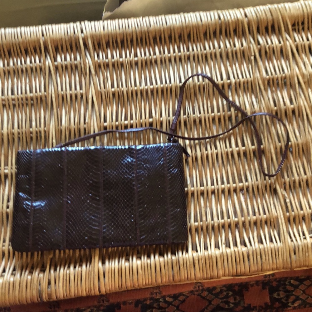 Brown snakeskin purse - Picture 2 of 4